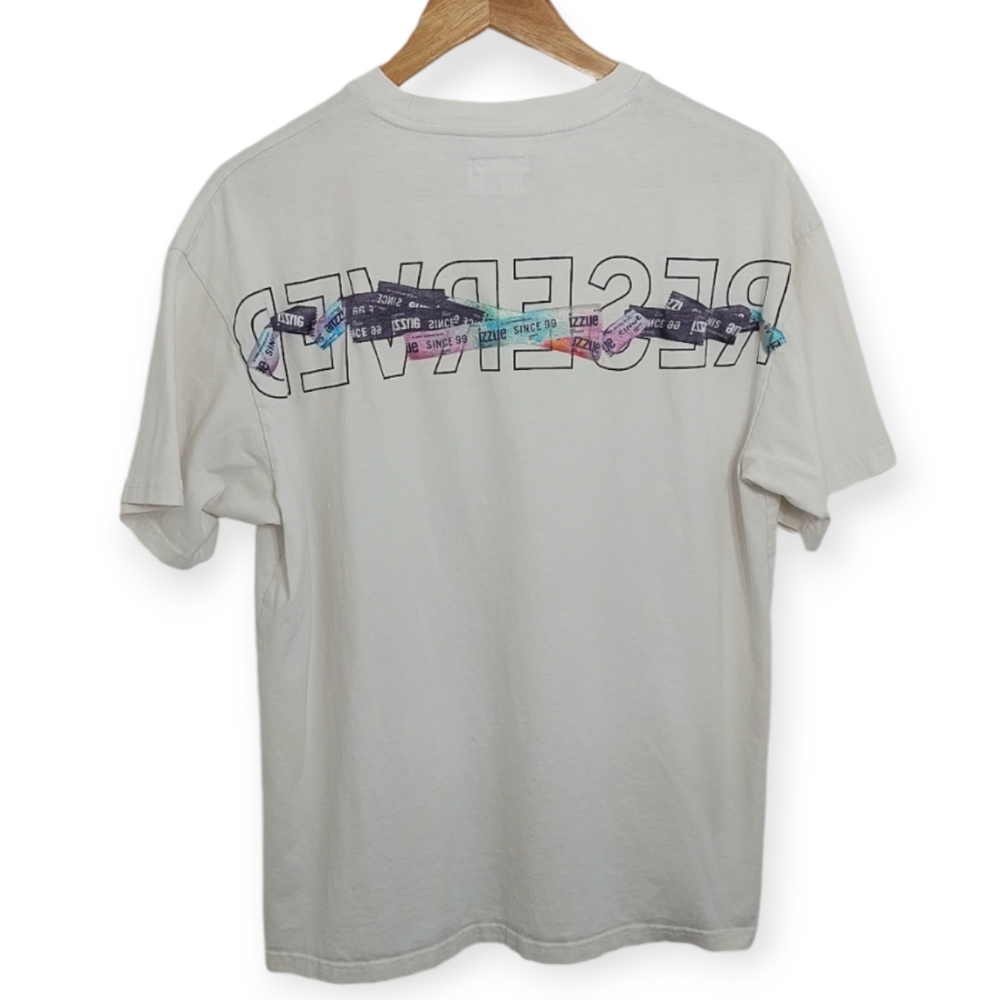 Izzue Uniform Men's Size Medium Shirt White Short Sleeve Top Tee
